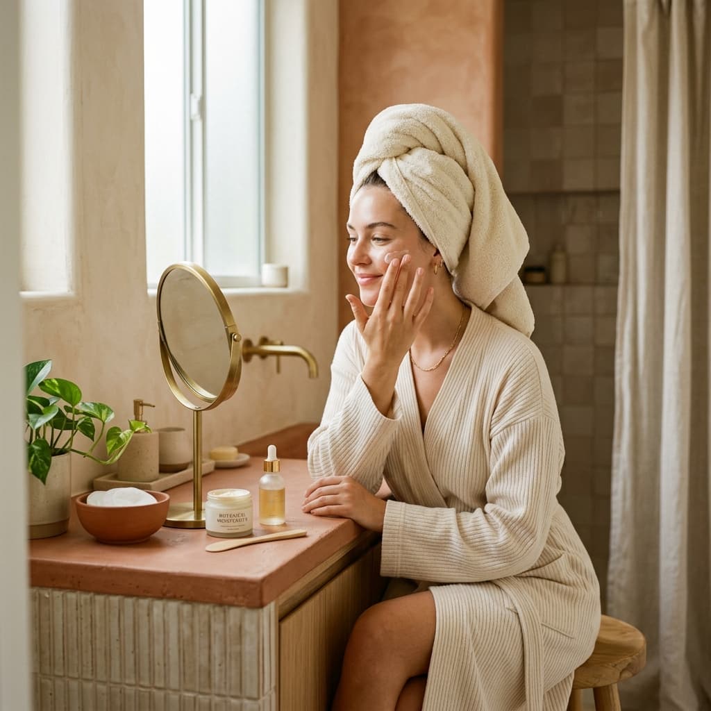 Morning skincare routine