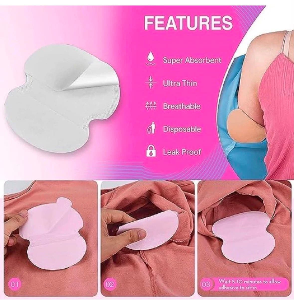 Fresh Guard Sweat Pads alternate view